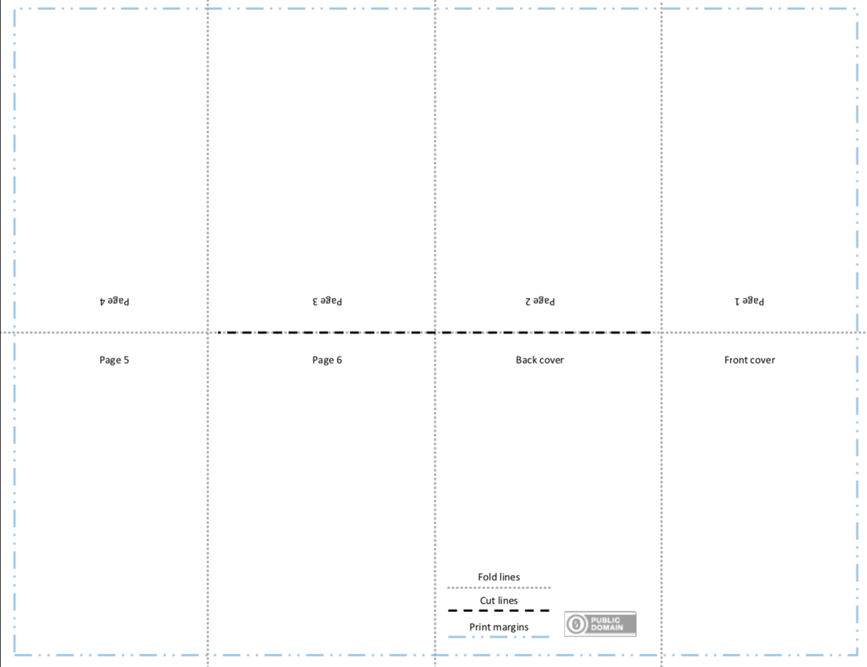 mini zine template